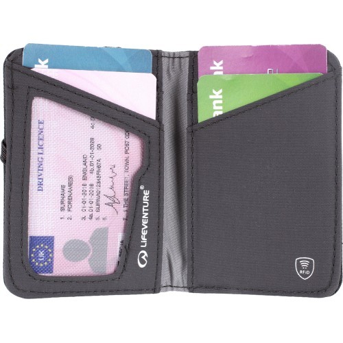 Kortelių dėklas Lifeventure RFID Recycled - Grey