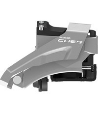 Priekšējais pārslēdzējs Shimano CUES P-FD-U4000-L // 2x9/10 ātrumi, Double Top Swing, 28.6/31.8/34.9 mm