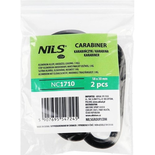 Набор карабинов NILS Camp NC1710, 2 шт.