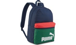 Puma mugursoma Phase Backpack Colorblock zila zaļa sarkana 090468 01