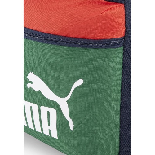 Puma mugursoma Phase Backpack Colorblock zila zaļa sarkana 090468 01
