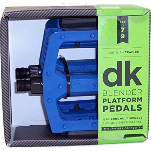 DK BMX pedāļi, 1/2 CR-MO ass (zili)