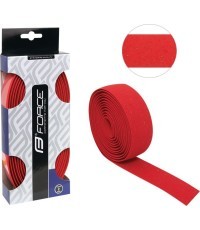 FORCE Handlebar Tape (cork, red)