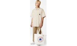Converse Canvas Tote Bag Egret/Converse Blue White 10023817 A01