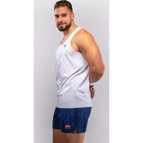 Krekls bez piedurknēm Venum Aqua Tank Top, balts/zils