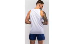 Krekls bez piedurknēm Venum Aqua Tank Top, balts/zils