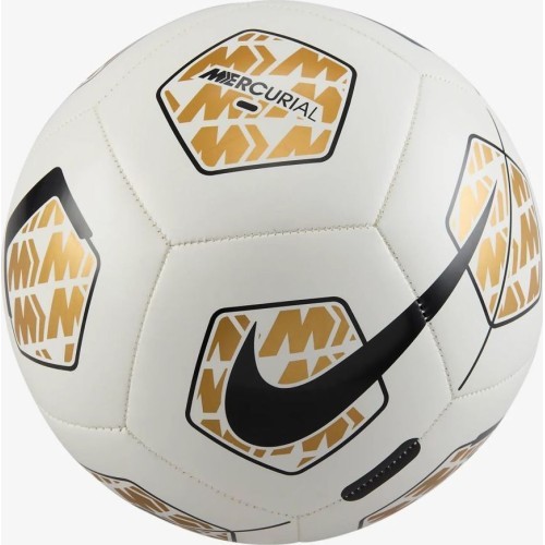 Nike Merc Fade futbola bumba, melna/balta/zelta, FB2983 102