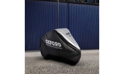 Чехол для велосипеда Oxford Aquatex, одинарный (чёрный/серебристый)