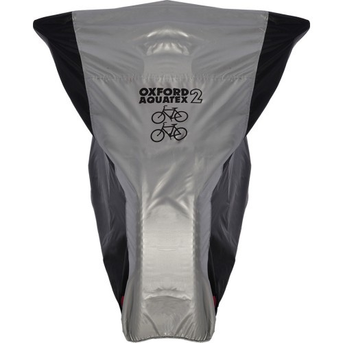 Divvietīgs velosipēda pārsegs Oxford Aquatex (melns/sudraba)