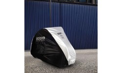 Divvietīgs velosipēda pārsegs Oxford Aquatex (melns/sudraba)