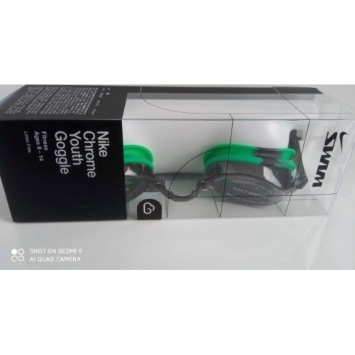 Очки для плавания подростковые Nike Nk Y Chrome Goggle Green NESSD128 366