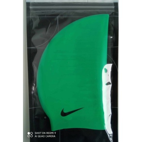 Nike silikona peldēšanas cepure pusaudžiem, zaļa TESS0106 366