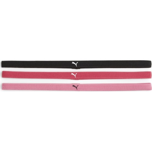 Puma AT Sportbands sieviešu galvas saites (3 gab.) melnas rozā 053491 23