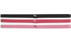 Женские повязки на голову Puma AT Sportbands (3 шт.) чёрные розовые 053491 23