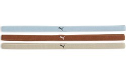 Puma AT Sportbands sieviešu galvas saites (3 gab.) Cream Blue Brown 053491 24