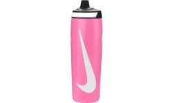 Бутылка для воды Nike Refuel Bottle Grip 24oz, чёрная/розовая