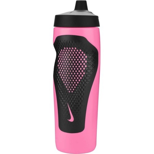 Бутылка для воды Nike Refuel Bottle Grip 24oz, чёрная/розовая