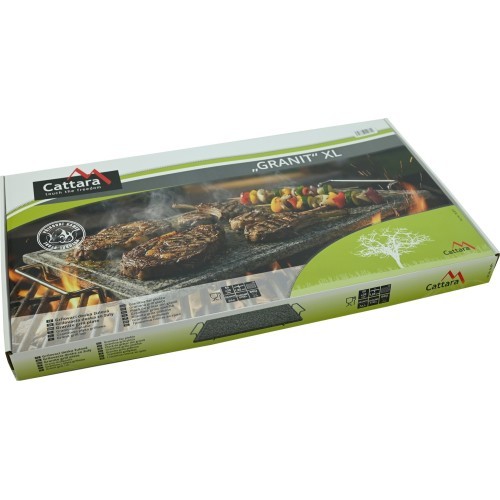 Гранитная плита для гриля GRANIT XL с желобом и держателем 50x30x1,65 см