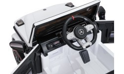 Elektromobilis Mercedes G63 AMG LIFT, balts
