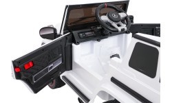 Elektromobilis Mercedes G63 AMG LIFT, balts