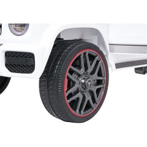 Elektromobilis Mercedes G63 AMG LIFT, balts