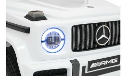 Elektromobilis Mercedes G63 AMG LIFT, balts
