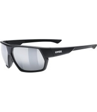 Очки Uvex Sportstyle 238, чёрный матовый / зеркальный серебристый