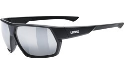 Uvex Sportstyle 238 glasses, black matte / mirror silver