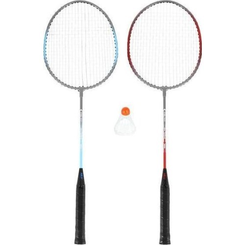 NRZ002 STEEL / BADMINTON SET 2 ROCKETS + SHUTTLECOCKS NILS