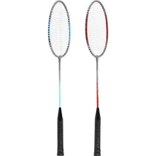 NRZ002 STEEL / BADMINTON SET 2 ROCKETS + SHUTTLECOCKS NILS