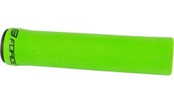 FORCE Luck Handlebar Grips 130mm (silicone foam, green)