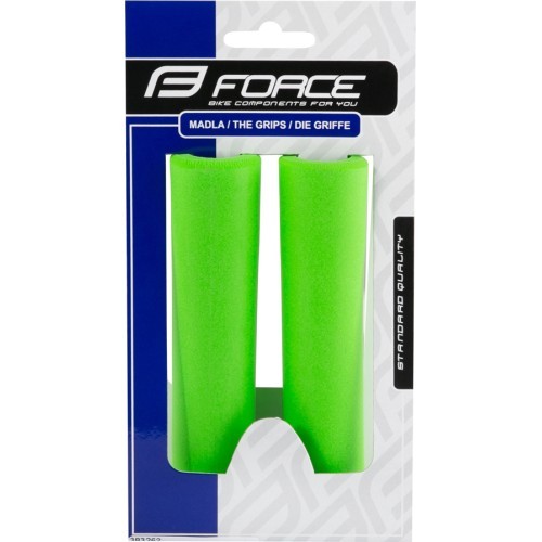 FORCE Luck stūres rokturi 130mm (silikona putas, zaļi)