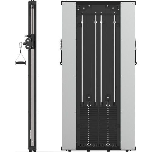 Wall-Mounted Power Rack inSPORTline Cable Column CC350 - Black