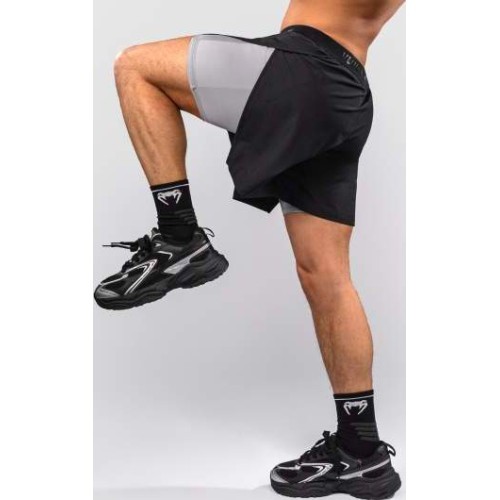 Тренировочные шорты Venum Lazer Hybrid, черно-серые