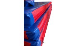 Padded gymnastics mat, synthetic leather (200x100x5cm)