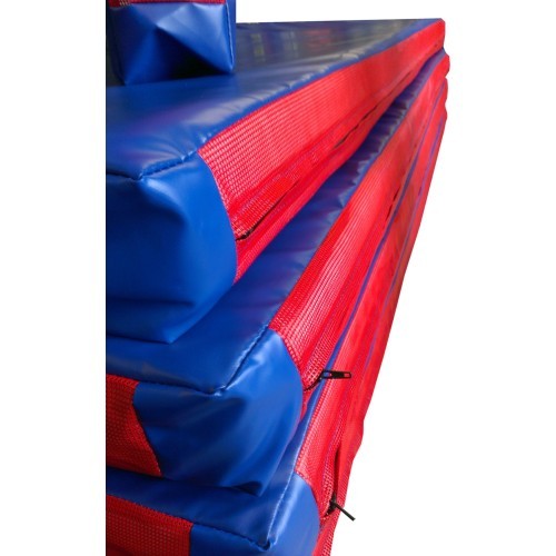 Gymnastics mat, folding, non-slip (200x100x5 cm), artificial leather