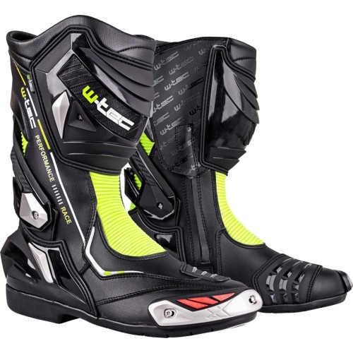 Motorcycle Boots W-TEC Beastor - Black / Green