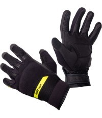Motorcycle Gloves W-TEC Binetto - Black-Fluo