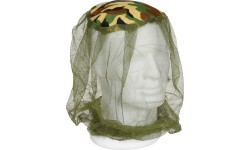 Mosquito Head Net OD green-woodland elastic band