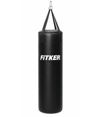 Boksa maiss Fitker® JUNIOR, PVC, melns - 100x35 cm - Siksnas