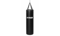 Боксёрский мешок Fitker® JUNIOR, ПВХ, чёрный - 85x32cm - Ремни