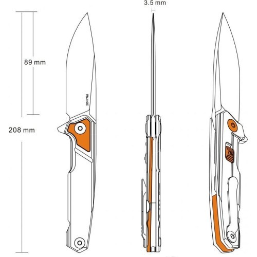 Складной нож Ruike P875-SZ серебристый