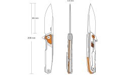 Складной нож Ruike P875-SZ серебристый