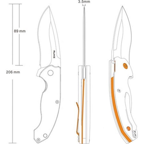 Folding Knife Ruike P852-B, Black