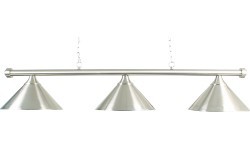 Brushed Chrome 3 Shades Lamp Buffalo, 150 cm