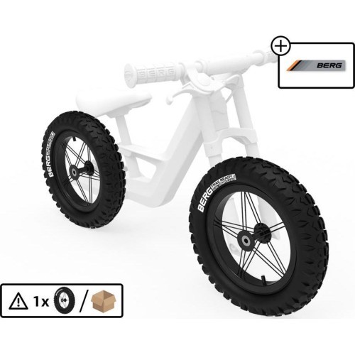 Ritenis 12'' All Terrain, melns/balts