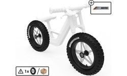 Ritenis 12'' All Terrain, melns/balts