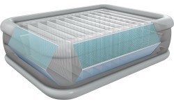 Двуспальный надувной матрас с автоматическим насосом, 203x152 см, INTEX