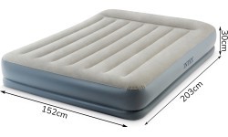 Piepūšams matracis 203x152 cm ar divvietīgo sūkni Intex 64118ND