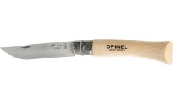 Nazis Opinel 7 Inox ar dižskābārža rokturi, blisterī